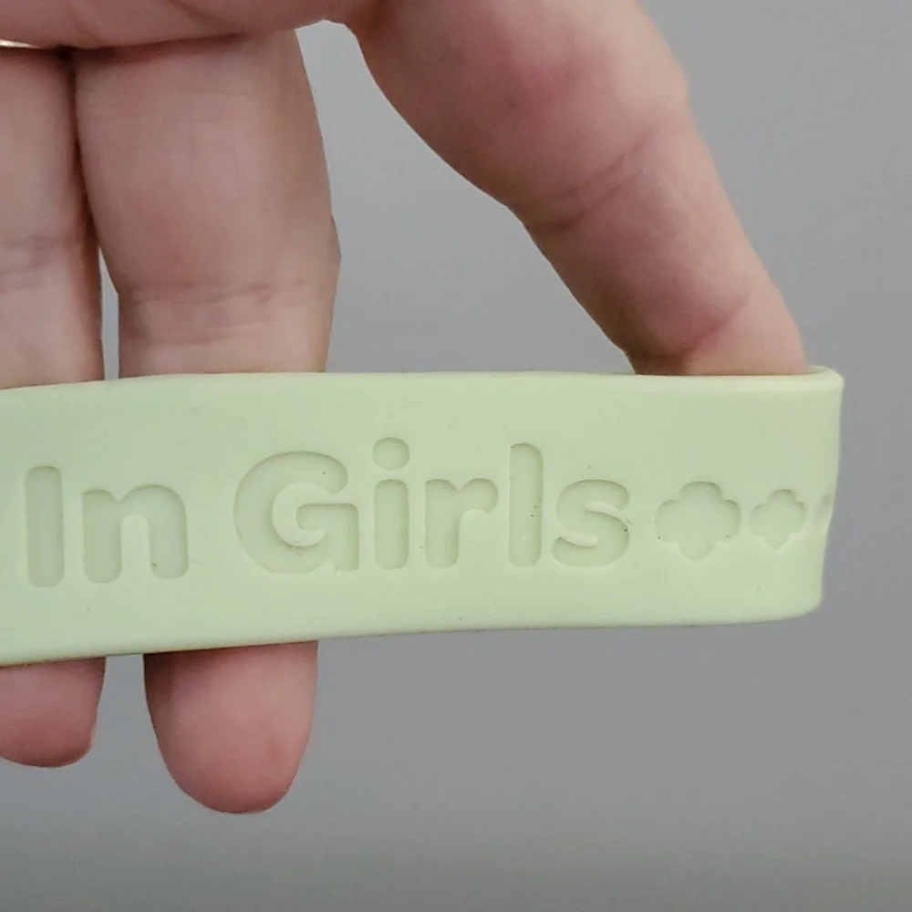 Girl Scout Silicone Band Bracelet & Charming Charlie Bracelet Set